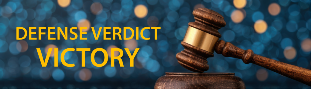 Defense Verdict Vicory